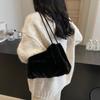 Autumn and Winter New 2025 Women's Bag Imitation Fur Plush Versatile Shoulder Bag Lightweight and Cool Underarm Casual Bag