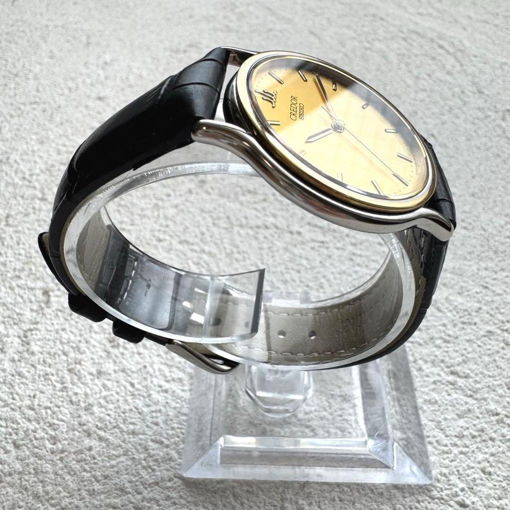 Б/у [Новая батарейка] SEIKO Credor 18-каратное золото классические мужские часы