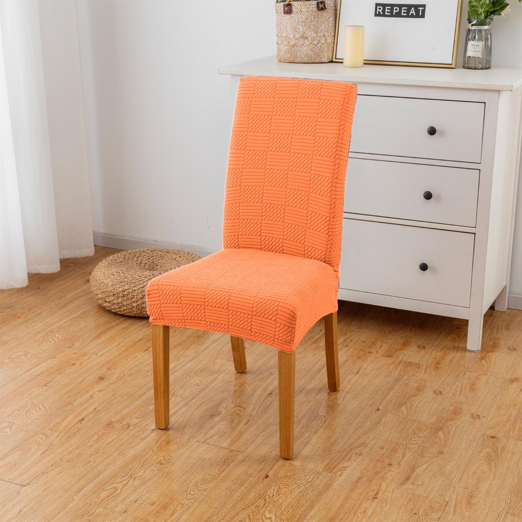 1Pc Thick Stretch Dining Chair Covers ProtectorsJacquard Parsons Chair Slipcover
