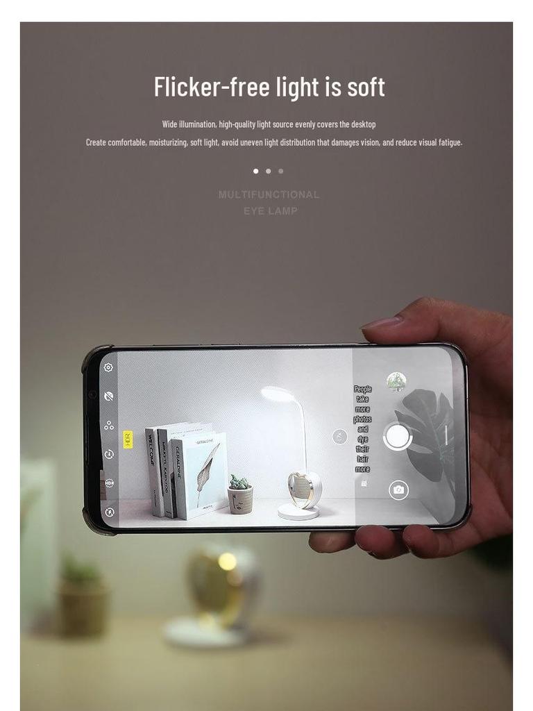 2025 Cross-border Multifunctional Eye-Protecting Desk Lamp, Magnetic Thumbs-Up Design, Heart Shape, Stepless Dimming