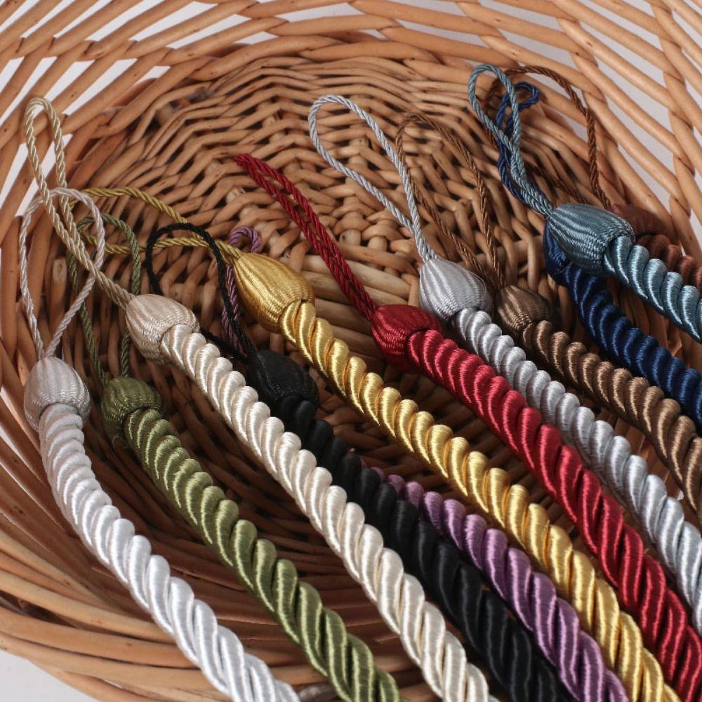 2 шт. Шторы ручной работы, плетеные подхваты, простые в использовании, ремешок для подвязывания штор, оконные шторы