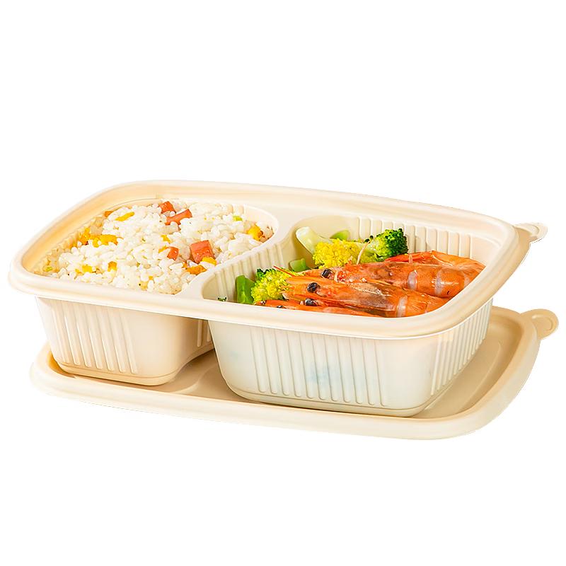 temeiju Экологичные одноразовые контейнеры для приготовления еды из кукурузного крахмала с крышками