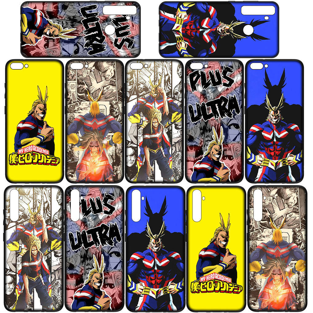 Для Samsung Galaxy S24 S23 iPhone 16 15 14 Xiaomi Redmi Note 13 12 11 10 8 Plus 9 Pro Max X XR чехол для телефона My Hero Academia All Might OPPO Huawei Cover