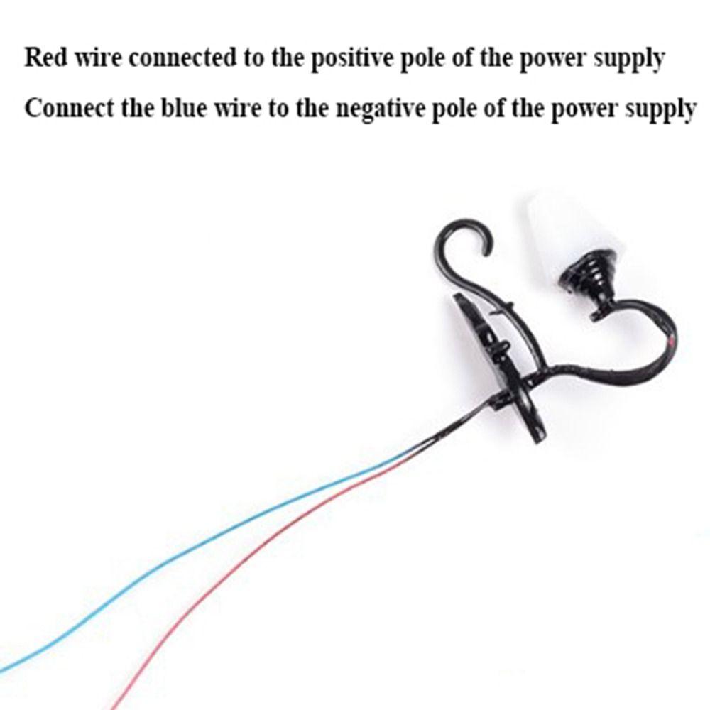 1.5*2.3cm White/Warm Light Model 3V Sand Table Chandelier New Dollhouse Wall Lamp