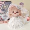 20cm Doll Clothes Wedding Bride Clothes Dress for Star Cotton Dolls Accessories White Gauze Skirt Collection Doll Toy