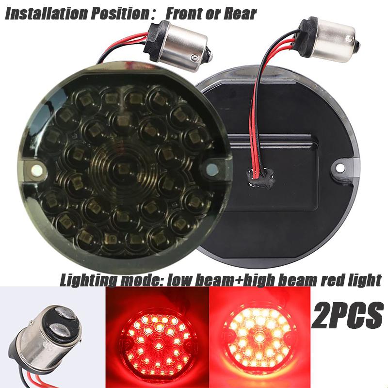 1 пара светодиодных указателей поворота для мотоцикла, стоп-сигнал, лампа для Harley Electra Glide Road