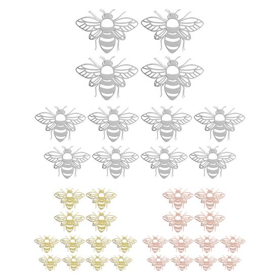 1 комплект настенных наклеек, привлекающих внимание, водонепроницаемых, практичных, полых, в форме пчелы, наклеек на плитку