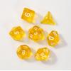 7 шт./лот, многогранные игральные кости из смолы D&D D4 D6 D8 D10 D% D12 D20, многогранные игральные кости TRPG, настольные игры