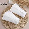 Practical Detachable Cuffs Pleated Fake Sleeve for Women, French Style Layering Accessories Extenders with Buttons, Elastic Wrist Sweaters And