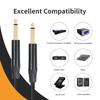 Durable 6.35mm Male To Male Audio Cord 1/4inch Guitar Instrument Cable For Audio Interfaces And Mixer Sound Recording