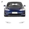 Предварительно вырезанная защитная пленка PPF для фар автомобиля TPU для Tesla Model 3 Y X S - Зеркало заднего вида Прозрачная Защита от царапин
