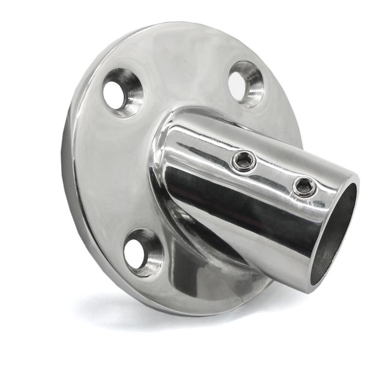 316 нержавеющая сталь 45 градусов поручень для палубы лодки поручни круглое основание для 1" труба части лодки аксессуары