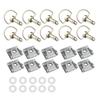 For Off-Road Scooter Street Motorcycle Suzuki Ducati Aprilia 19mm Universal Quick Release D-ring Turn Clip Race Fairing Fastener