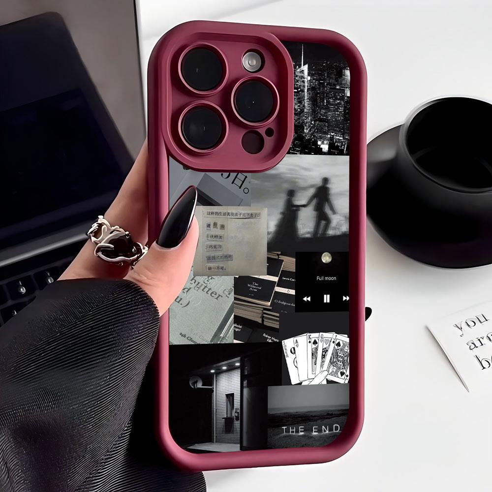 Роскошный Чехол для Телефона Силуэт Повседневной Жизни Для Google Pixel 9 8 7 8A 7A Pro XL 4G 5G Мягкий Силиконовый TPU Задняя Крышка