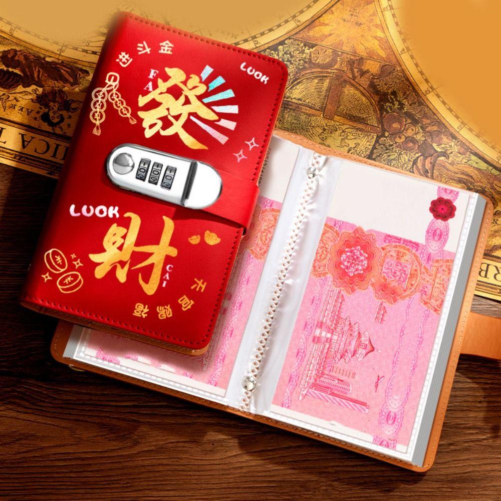 Папка-регистратор из искусственной кожи с замком на 50 листов, органайзер для планирования, бухгалтерская книга, нержавеющая сталь