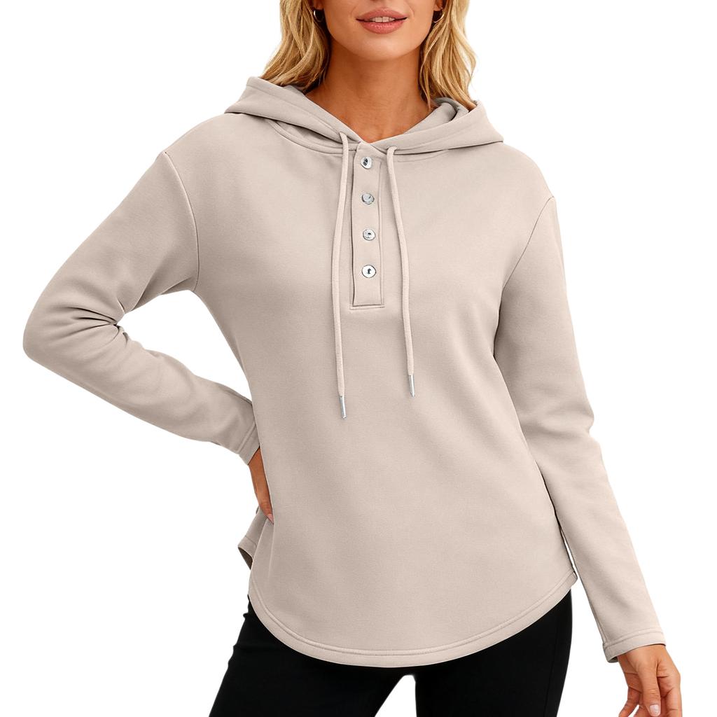 Женский повседневный и модный однотонный худи с короткими рукавами и длинными рукавами