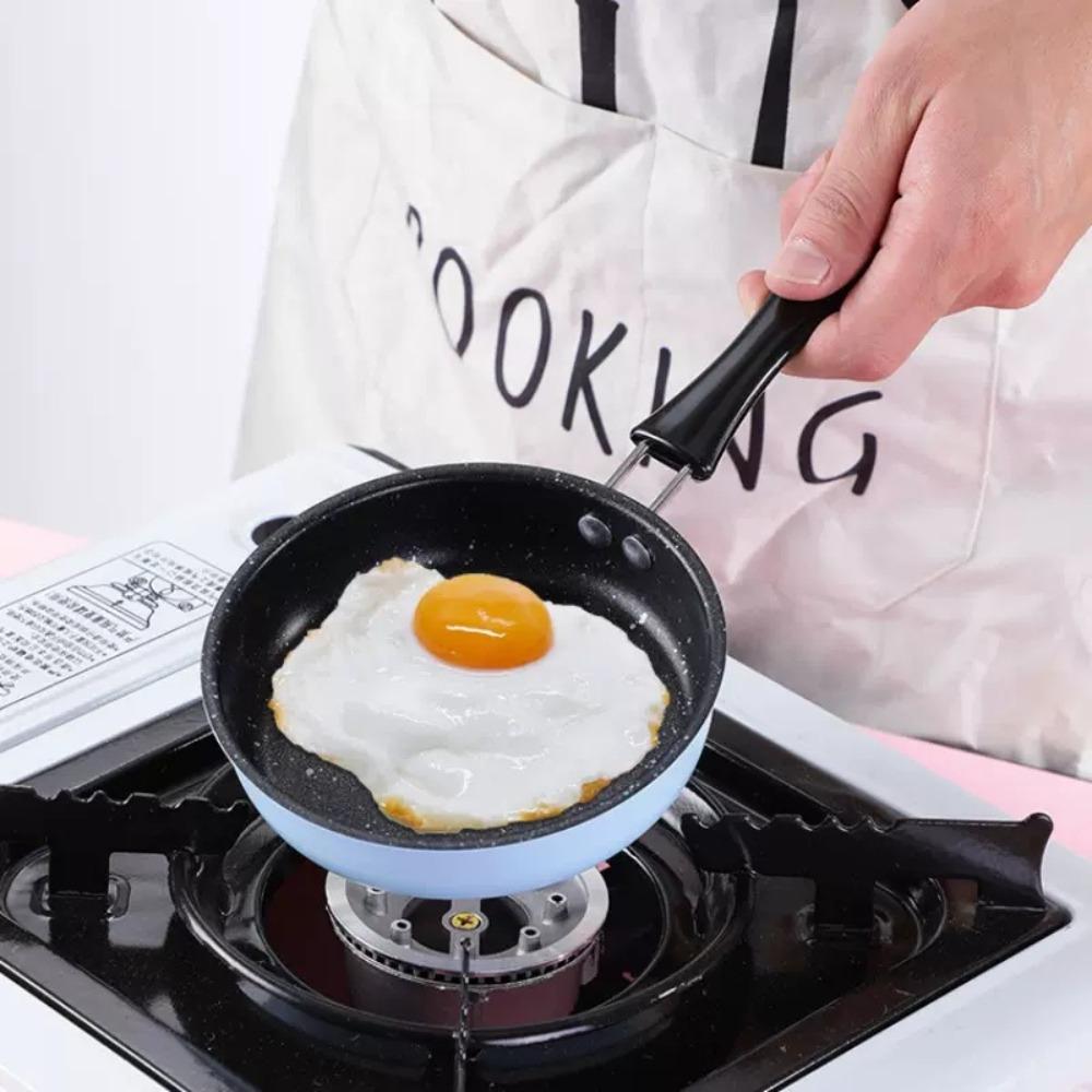 Сковорода для жарки яиц с длинной ручкой 12 см, сковорода для омлета, кухонная посуда, мини-сковорода с антипригарным покрытием, для блинов