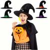 Velvet Halloween Witch Wizard Hat Gilding Devil Cap Portable Halloween Hat  Carnival Party