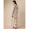 Sheetal Associates Women's Floral Printed Crepe Full Length Dress