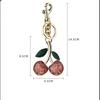 Брелок Фрукты Вишня Подвеска Брелок для Женщин Мужчин Ювелирные Изделия Сумка Аксессуары Подарок