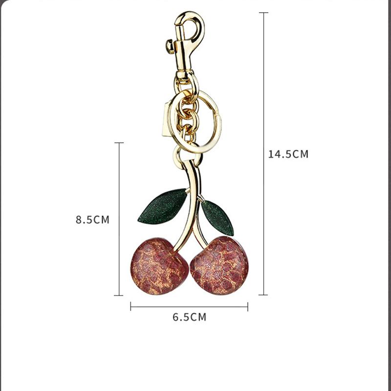 Брелок Фрукты Вишня Подвеска Брелок для Женщин Мужчин Ювелирные Изделия Сумка Аксессуары Подарок