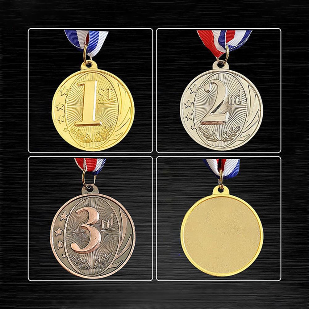 Золотая/серебряная/бронзовая медаль 5 см, спортивные награды с шейной лентой, награды для студентов, награды за участие в конкурсе талантов, гонке за звание чемпиона