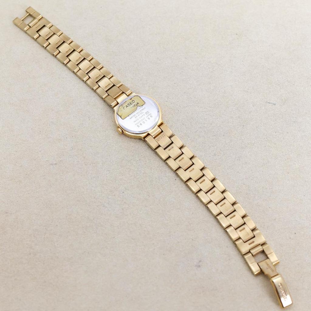 [USED] Working SEIKO Gold Bracelet Watch, Quartz Movement, 2374