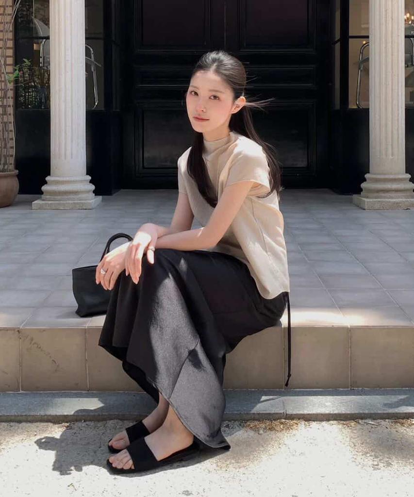 YUPPE Pleated Cap Shirt_Beige