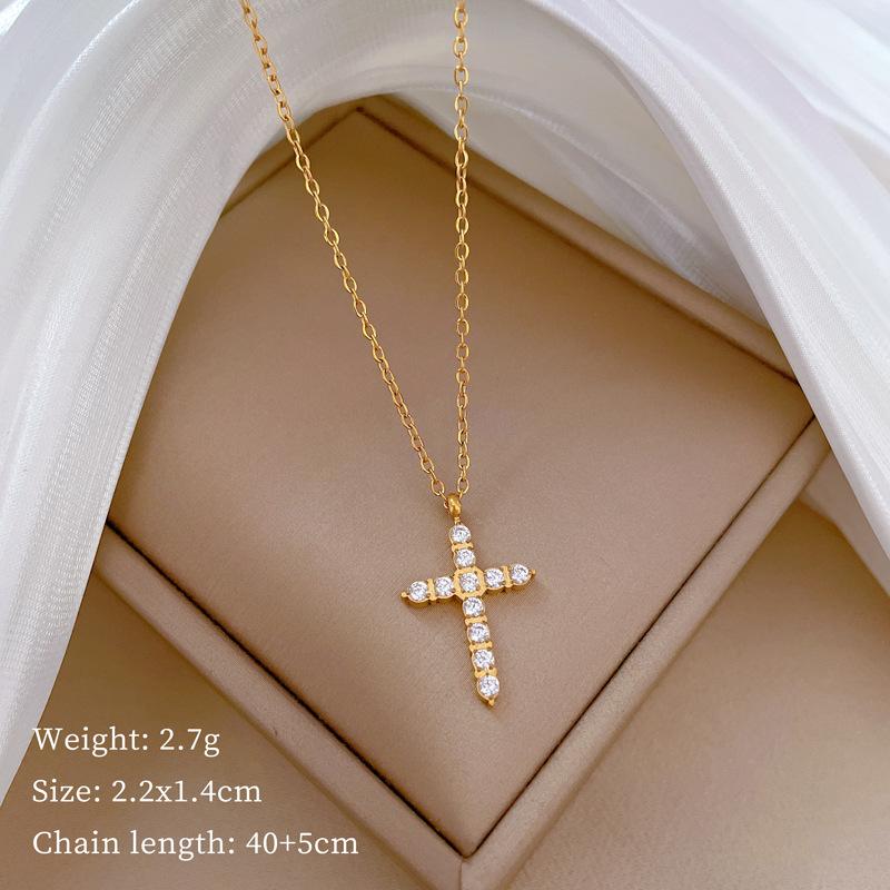 Real Gold Cold Necklace In The E-Commerce Good Goods Furnace, Women'S Collarbone Chain With Jewelry