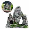1x Resin Aquarium Rockery Ornament Mountain Cave Stone View Fish Tank Decoration Random
