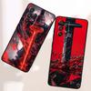 Мечник в древнем стиле Для Samsung A73 A72 A71 A55 A54 A53 A52 A51 A13 A22 A16 A15 A12 A14 A26 A07 5G Черный Чехол для Телефона