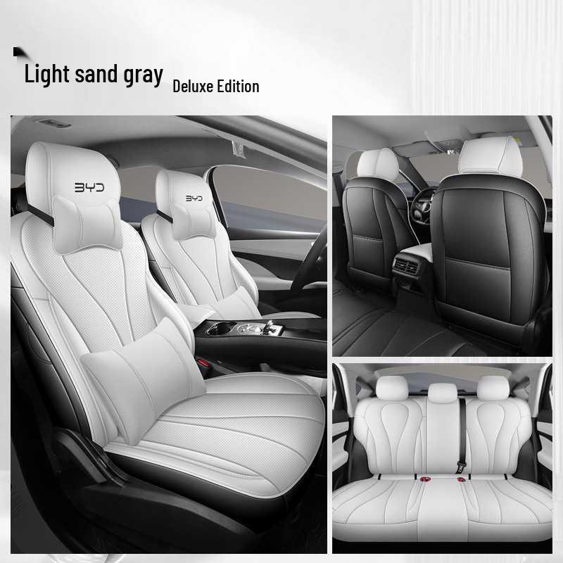 Кожаная подушка на сиденье BYD Sea Lion - Подходит для 25 моделей автомобилей, Всесезонная, Дышащая, Полное покрытие.