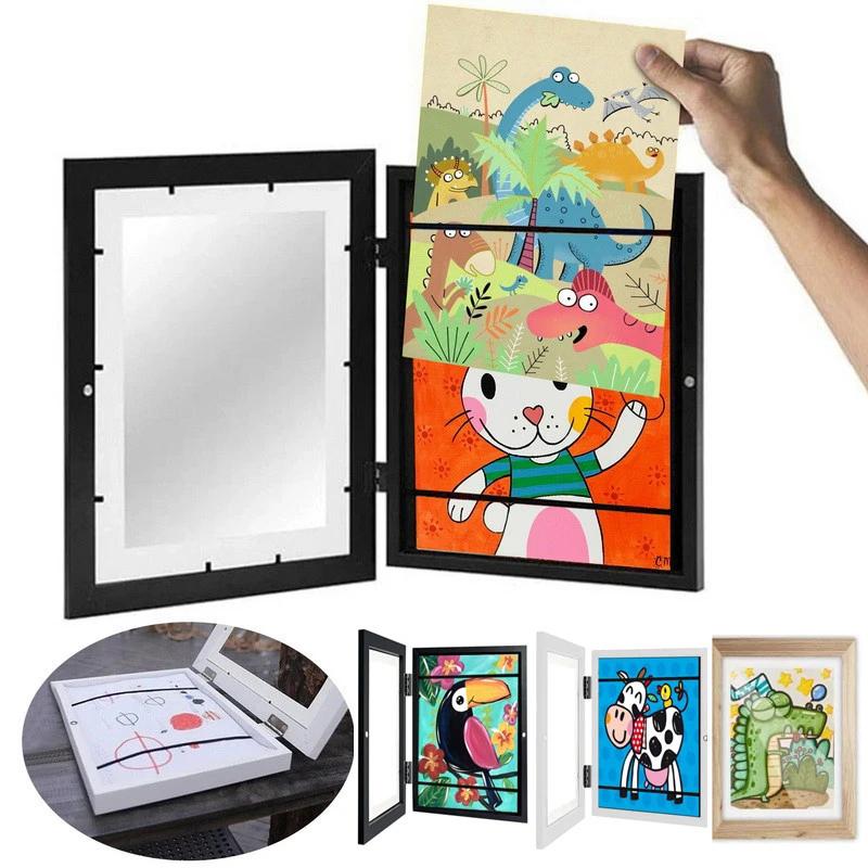 Картины Дисплей Передняя Открытая Сменные Детские Художественные Рамки Рисование Картины Магнитные