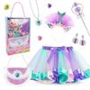 Cross-border Rainbow Sequin Tutu Dress Set with Wings & Fairy Wand for Girls' Playhouse and Performances