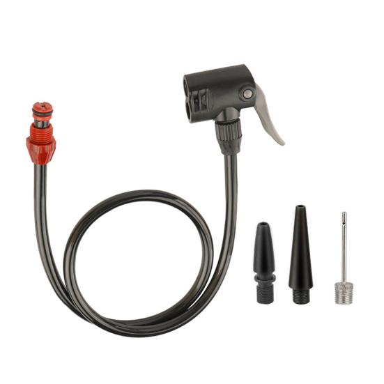 Bicycle Air Pump Extension Tube Extra-long Heat-Resistant Universal Bike Air Pump Connector Tire Inflator Nozzle Accessories