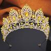 Royal Queen Pageant Crown Big Diadem Bride Tiara Crowns for Women Bridal Wedding Party Crown Hair Dress Jewelry Accessori