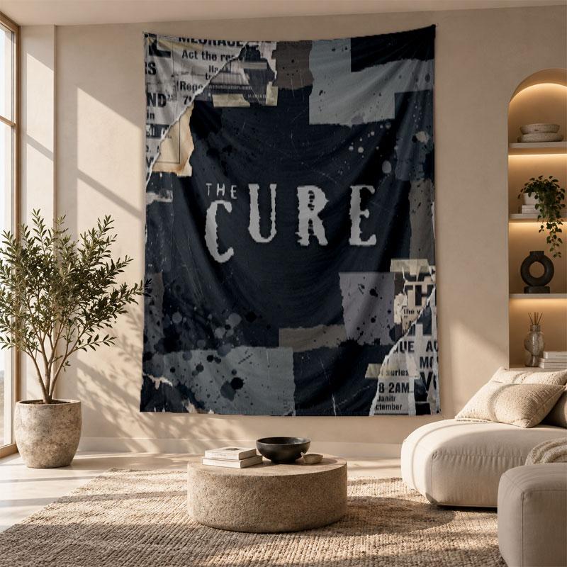 Decorative Tapestry,The Cure Printed Wall Art, Lightweight Wall Hanging For Bedroom Background