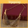Fashionable Retro Angel Wing Pendant Women Metal Necklace For Casual And Gift