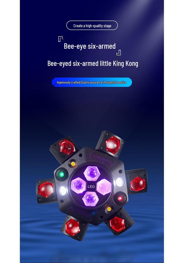 Светодиодная лазерная световая панель New Bee Little Golden King для атмосферы в лаундже и KTV