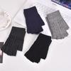 Thick Fingerless Glove Solid Color Mittens High Quality Half Finger Gloves  Winter Outdoor