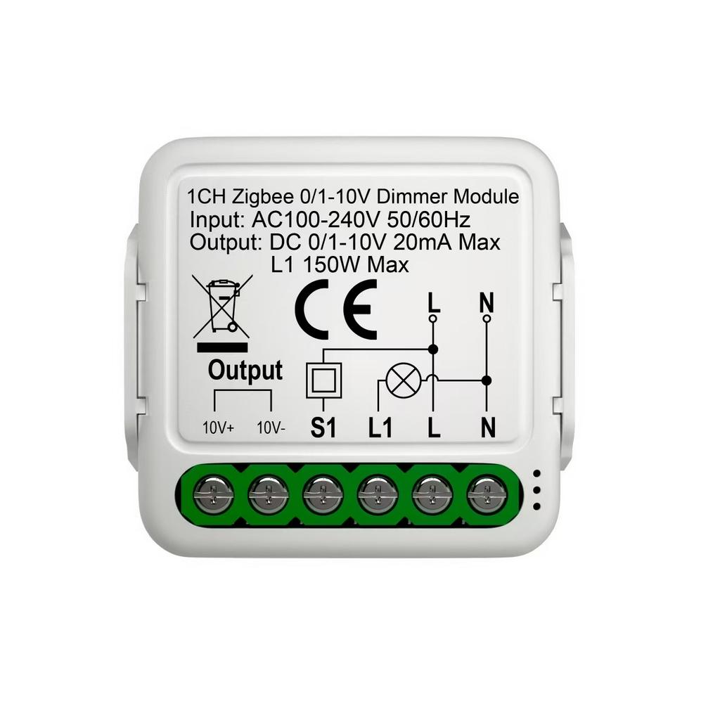 Tuya Zigbee LED Dimmer 0-10V Wall Switch DIY Controller for Lighting