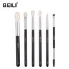Professional 6pcs Classic Natural Eye Makeup Brushes Set Eyeshadow Eyebrow Blending Smokey Black Beauty Make Up Brushes
