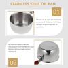 Butter Melting Pot Stainless Steel Saucepan with Spout Butter Warmer Pan Stock Pot Milk Cheese Pot Pouring Oil Pans for Soup Coffee Chocolate Sauce
