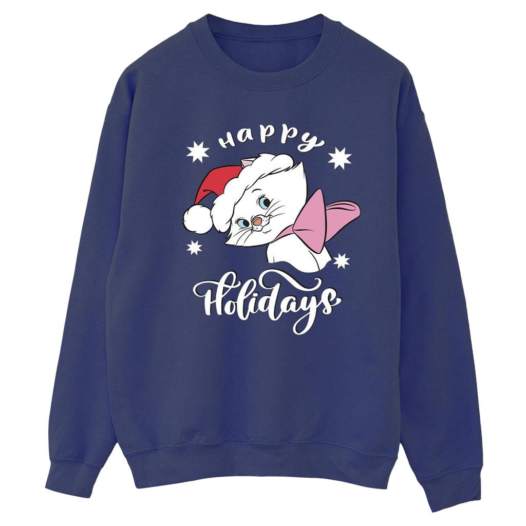 Disney Womens/Ladies The Aristocats Happy Holidays Sweatshirt