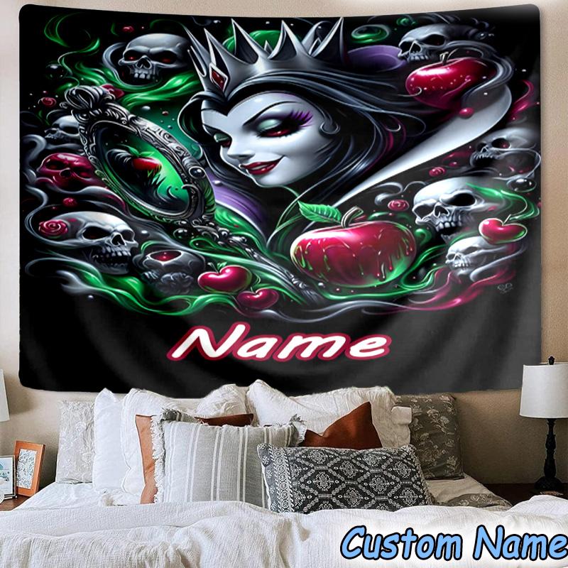 Custom Name Tapestry Villains Tapestry, Unique Design Tapestry, Suitable for Bedroom,Livingroom, Playroom,Heartwarming Fan Holiday Gifts