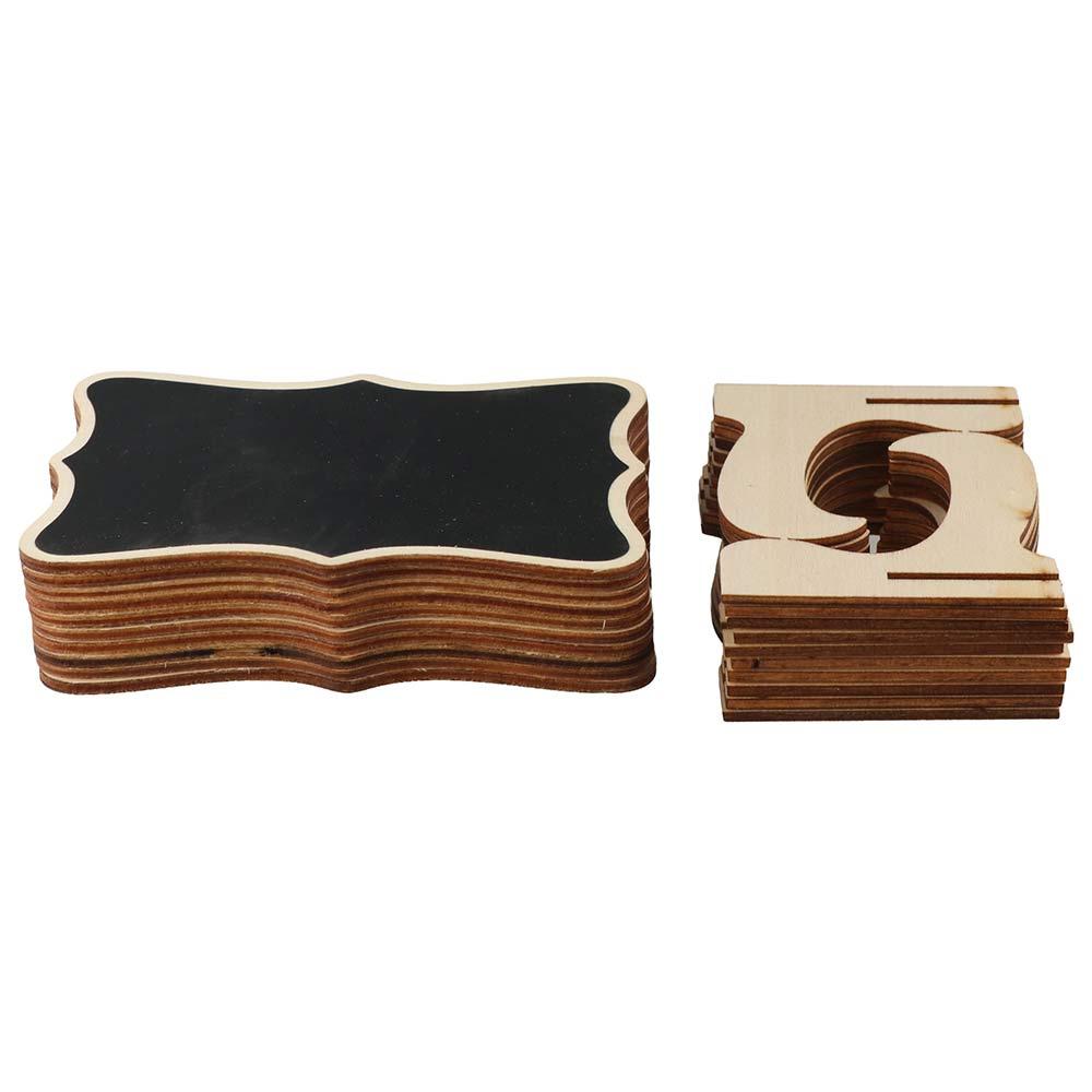 10pcs Wooden Mini Chalkboard Signs Creative Small Chalk Board Wedding Place Cards Party Supplies
