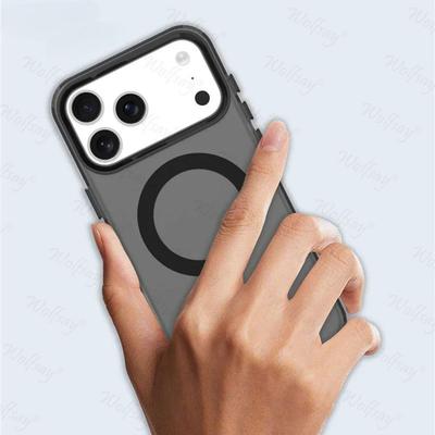 Прозрачный чехол для iPhone 17 Pro Чехол для iPhone 17 Pro Max 17Air Магнитная адсорбция Беспроводная зарядка Чехол для iPhone 17 Pro