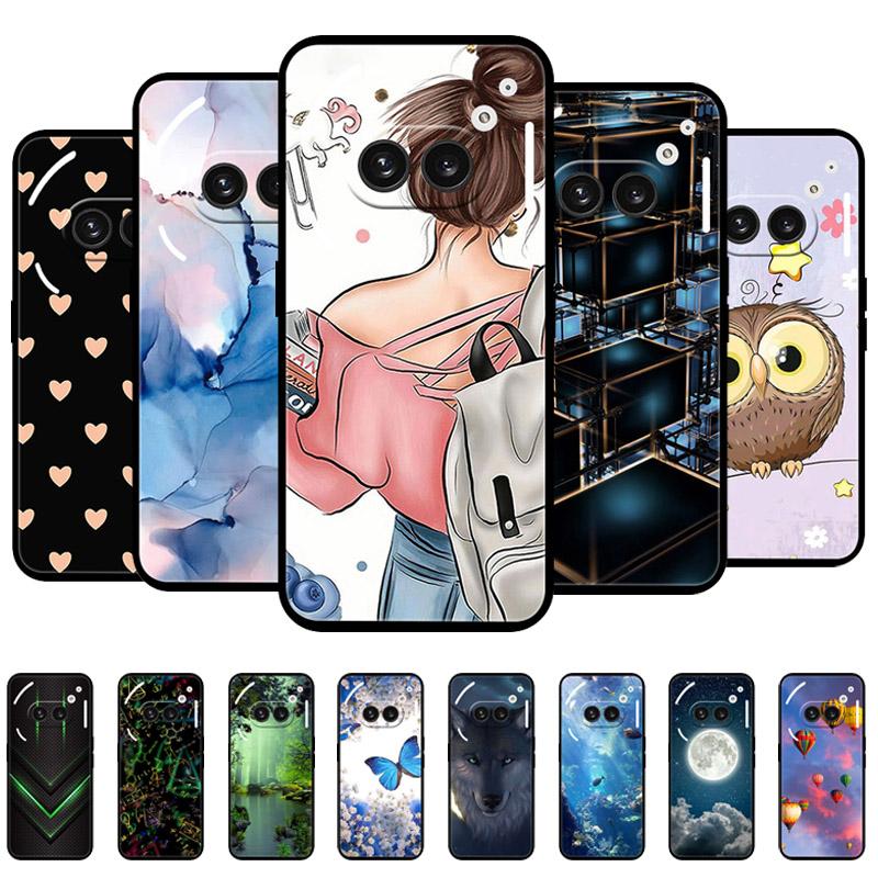 Чехол-бампер для Nothing Phone 2A, силиконовый, мягкий, модный, черный, Full Protective A142 Capa