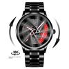 SVJ Brand Wheel Hub Watch Men 360° Rotating Three-dimensional Hollowed Out Car Modification Table Conceptual Luminous Watch