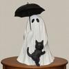 Halloween Ghost Statue Mini Resin Figurine Adorable Shape Funny Spooky Statue Festival Party Decoration